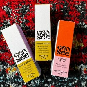 NEW LOT Gen See mixed media eyeshadow & matte lipstick